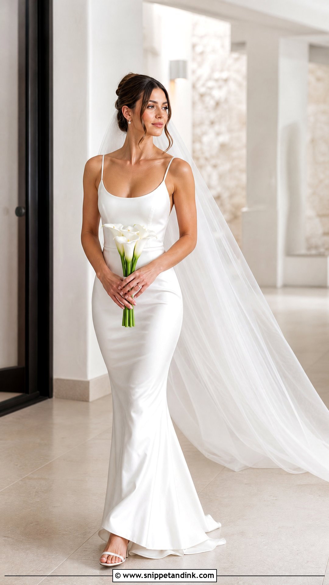 Minimalist Silk Mermaid Wedding Dress - Snippet and Ink - 25 Mermaid Bride Dress Ideas