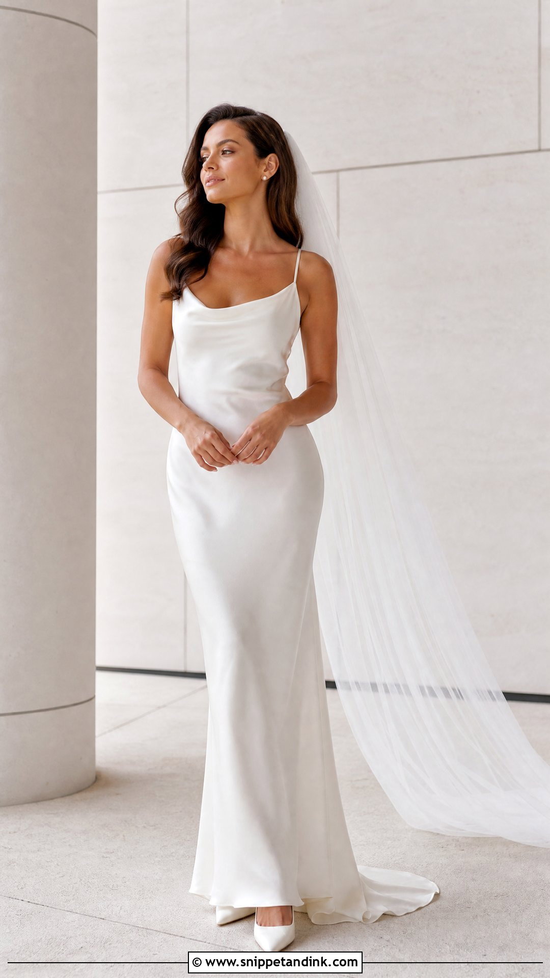 Minimalist Silk Wedding Dress - Snippet and Ink - 25 Magical Wedding Dress Ideas
