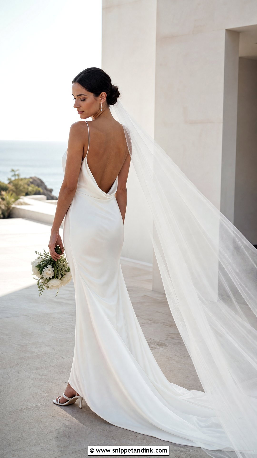 Minimalist Silk Wedding Dress - Snippet and Ink - 20 Angelic Wedding Dress Ideas