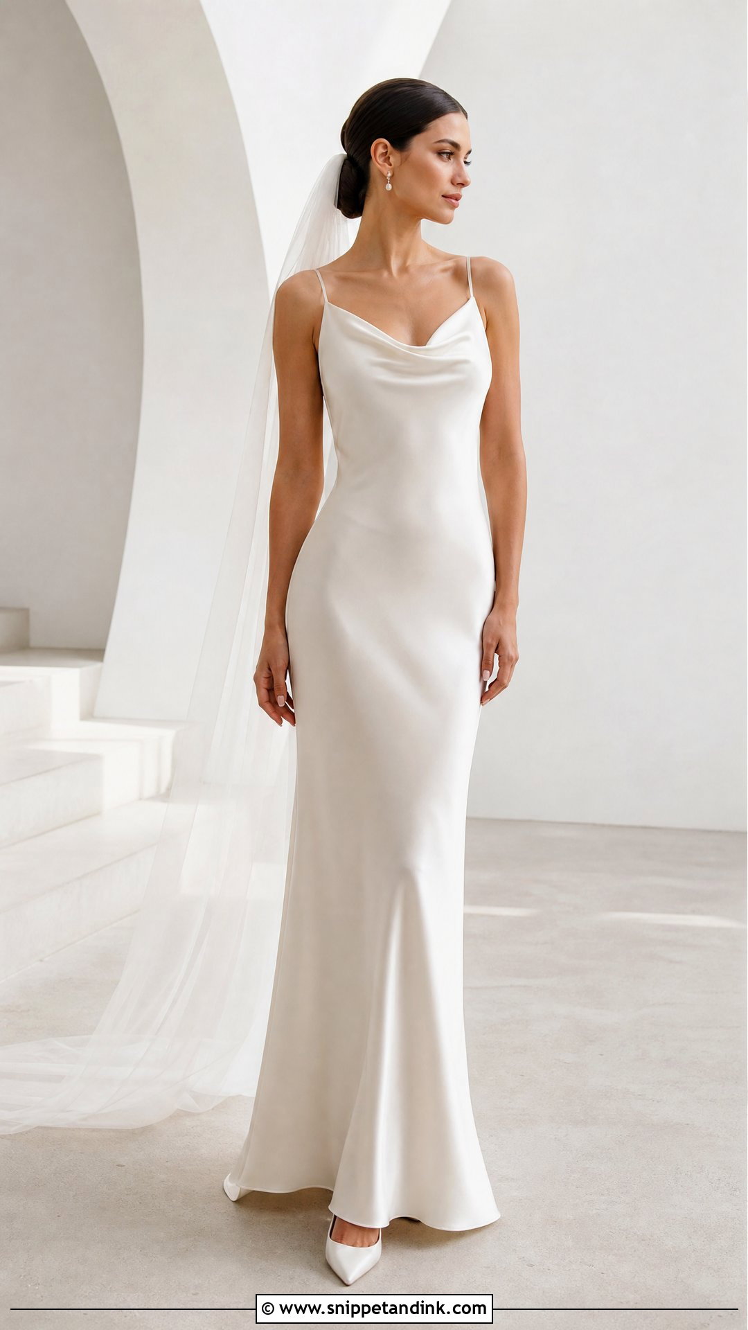Minimalist Silk Wedding Dress - Snippet and Ink - 25 Dreamy Romantic Elegant Wedding Dress Ideas