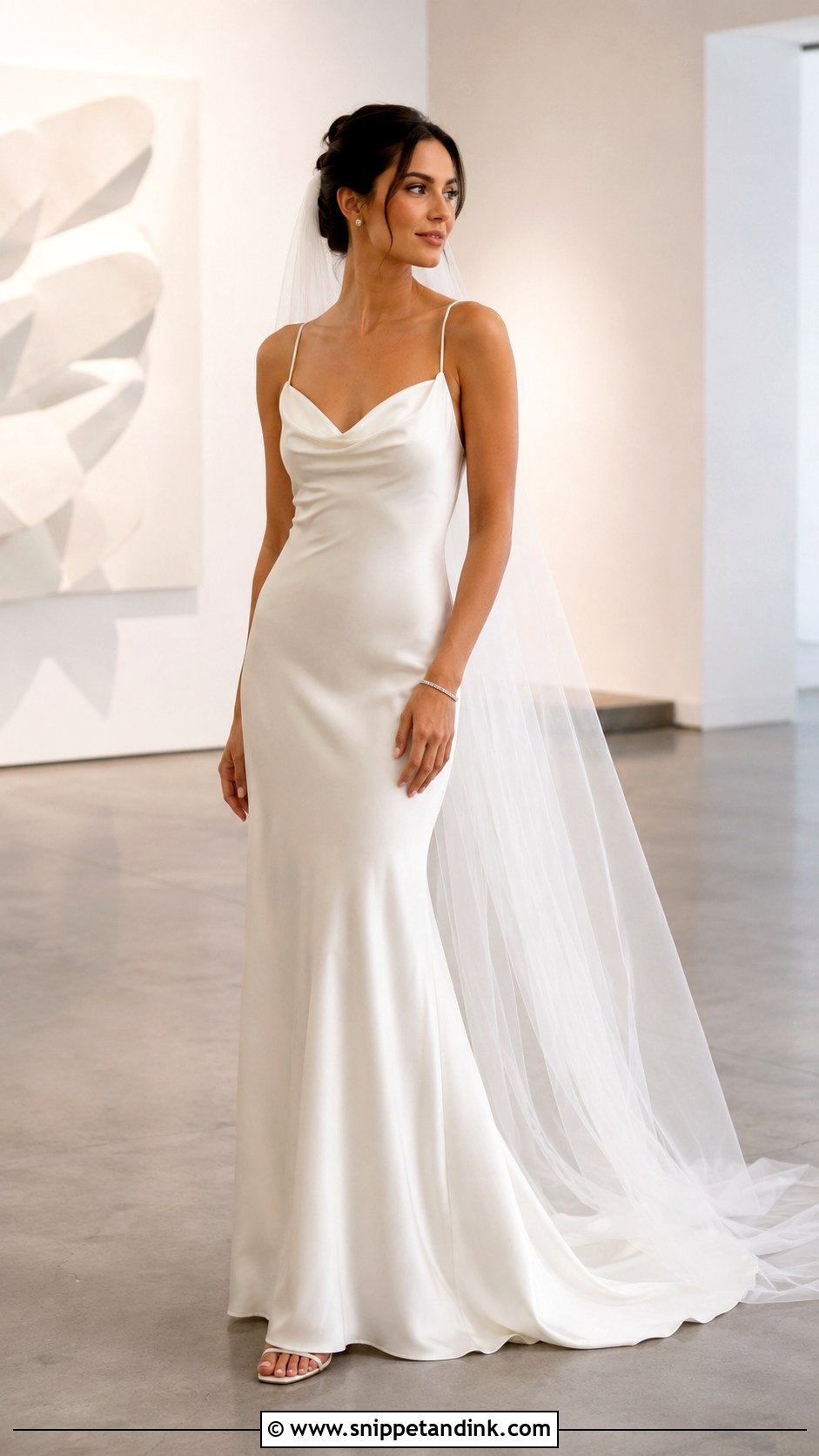Minimalist Silk Wedding Dress - Snippet and Ink - 20 American Wedding Dress Ideas