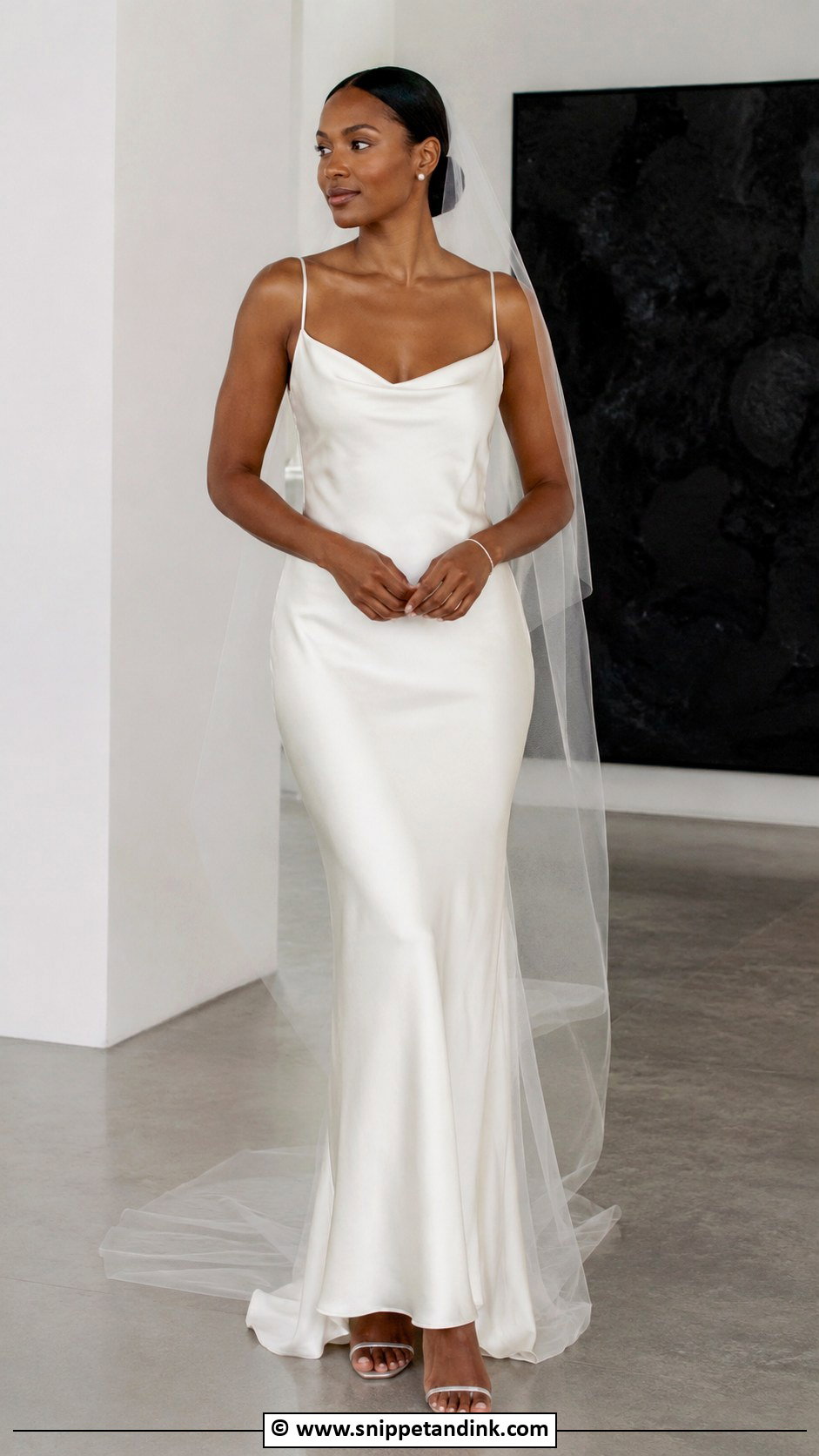 Minimalist Silk Wedding Dress - Snippet and Ink - 30 Dream Wedding Dresses Black Women