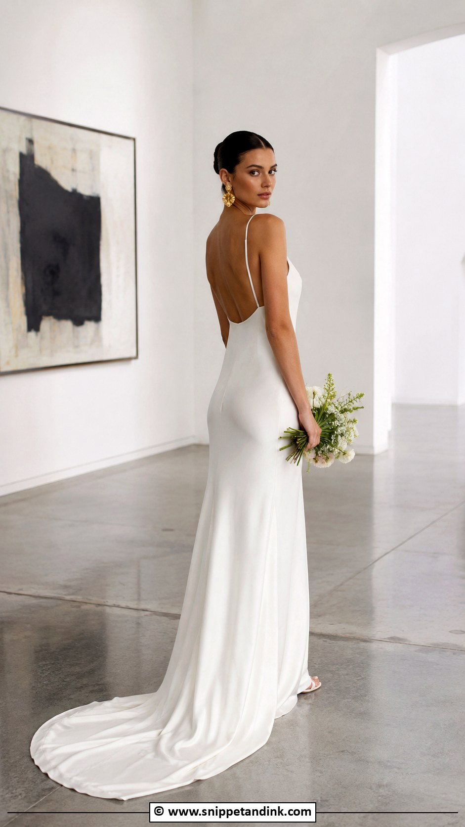 Minimalist Silk Wedding Gown - Snippet and Ink - 30 Couture Wedding Gowns