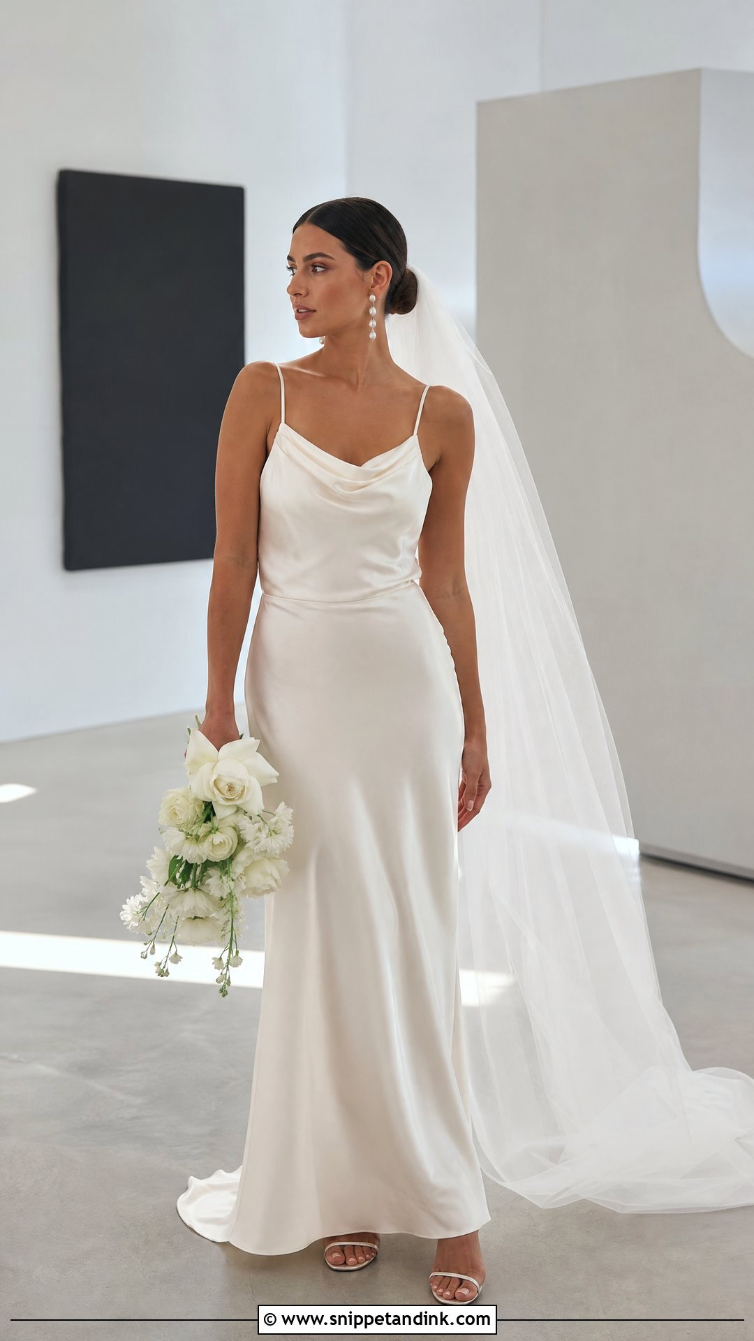 Minimalist Slip Wedding Ceremony Dress - Snippet and Ink - 20 Wedding Ceremony Dress Ideas