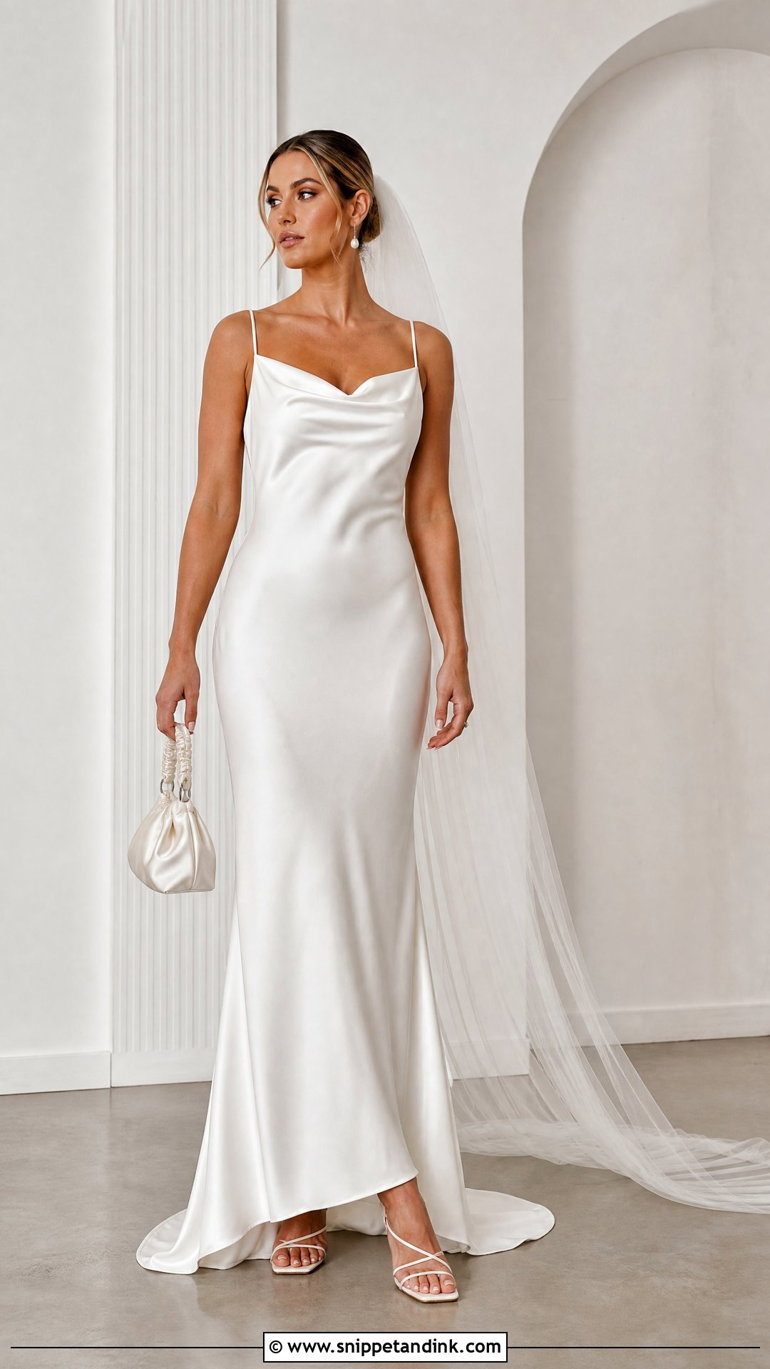 Minimalist Slip Wedding Dress - Snippet and Ink - 20 Size 10 Wedding Dress Ideas