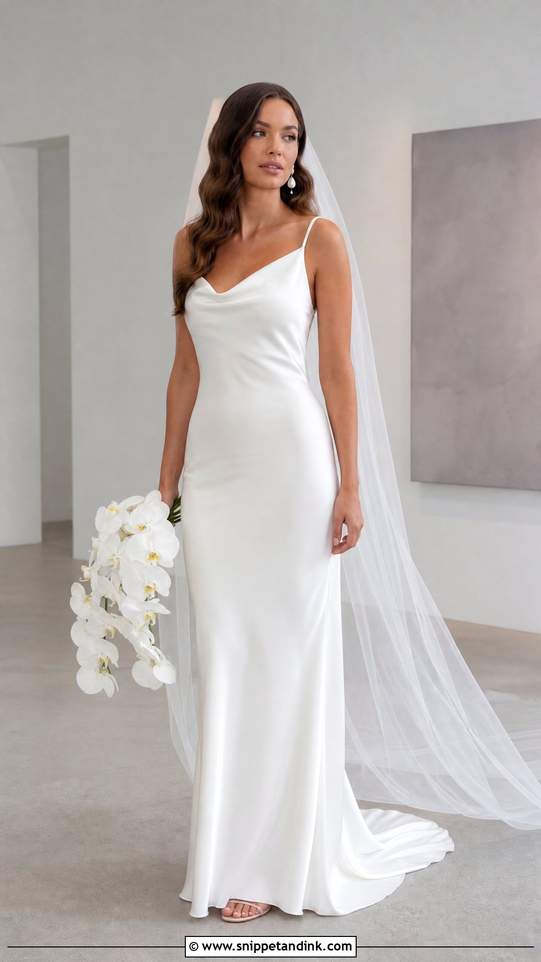 Minimalist Slip Wedding Dress - Snippet and Ink - 20 Vogue Wedding Dress Ideas