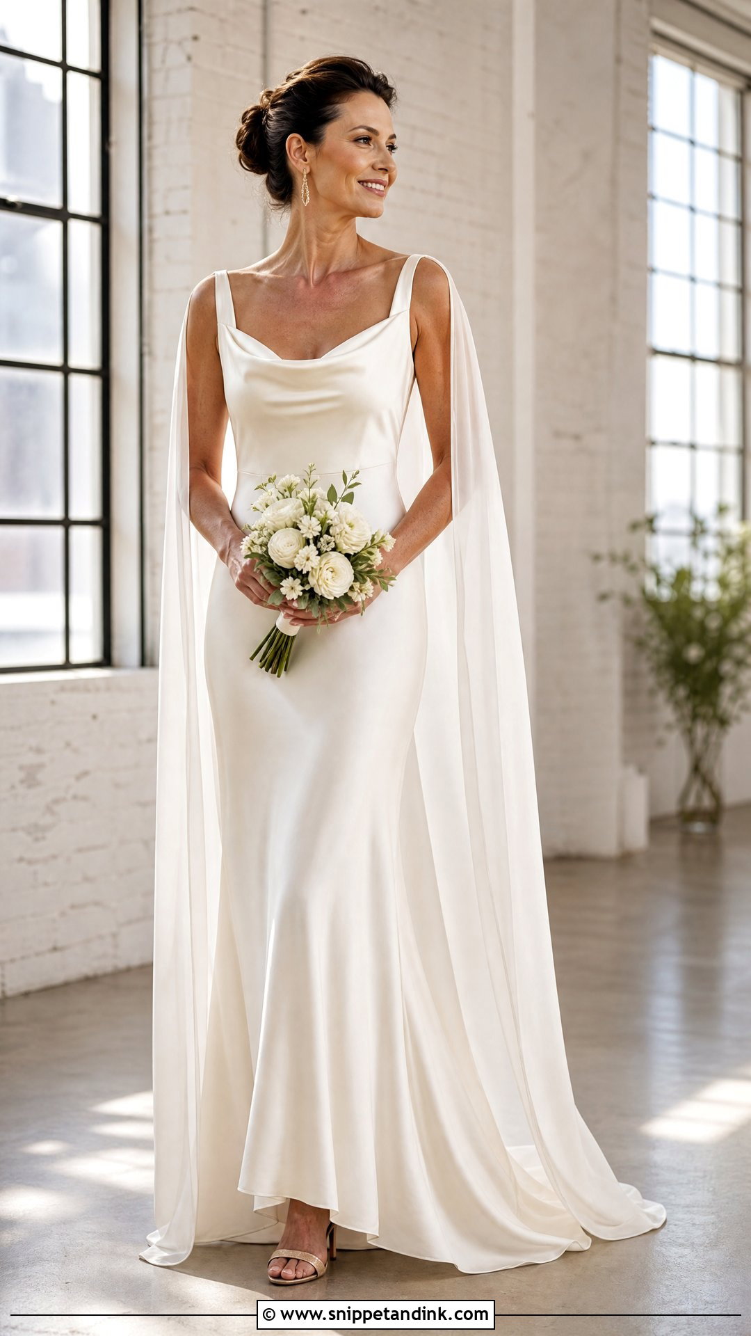Minimalist Slip Wedding Dress - Snippet and Ink - 20 Wedding Dress Over 40 Ideas