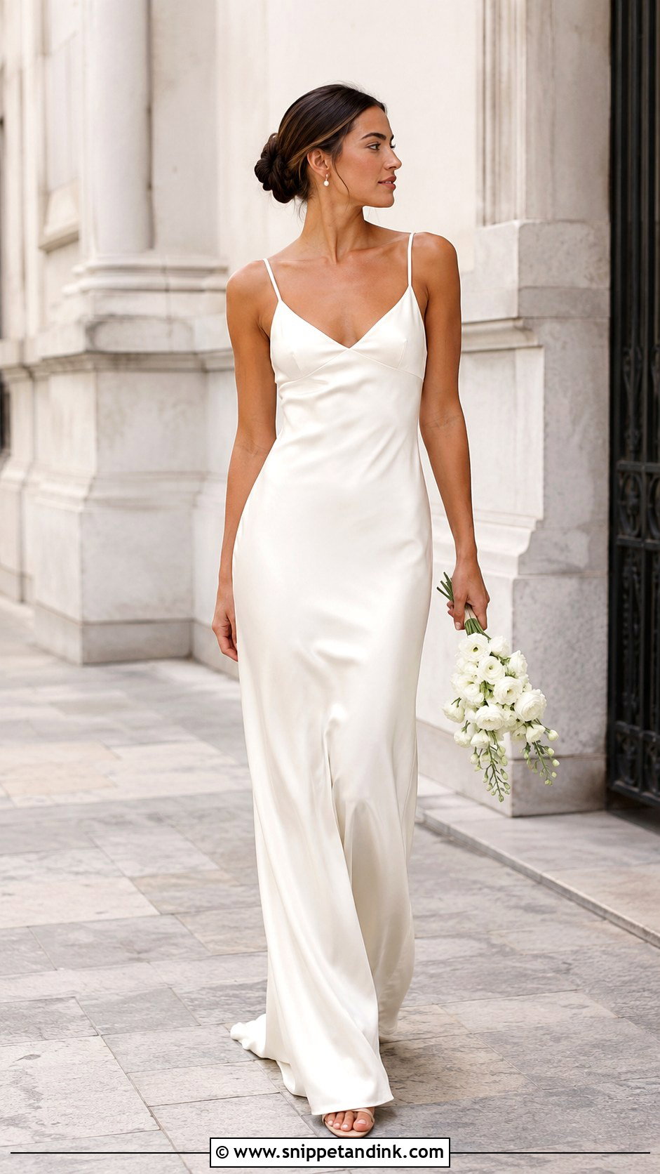 Minimalist Slip Wedding Dress - Snippet and Ink - 30 Weddingdress Ideas