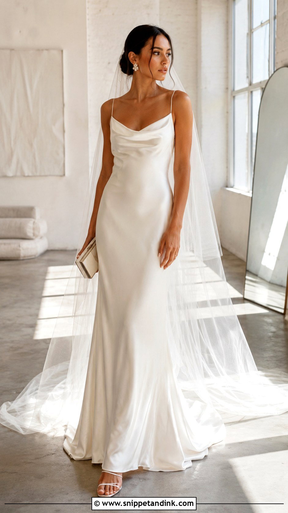 Minimalist Slip Wedding Dress - Snippet and Ink - 20 Best Wedding Dress Ideas