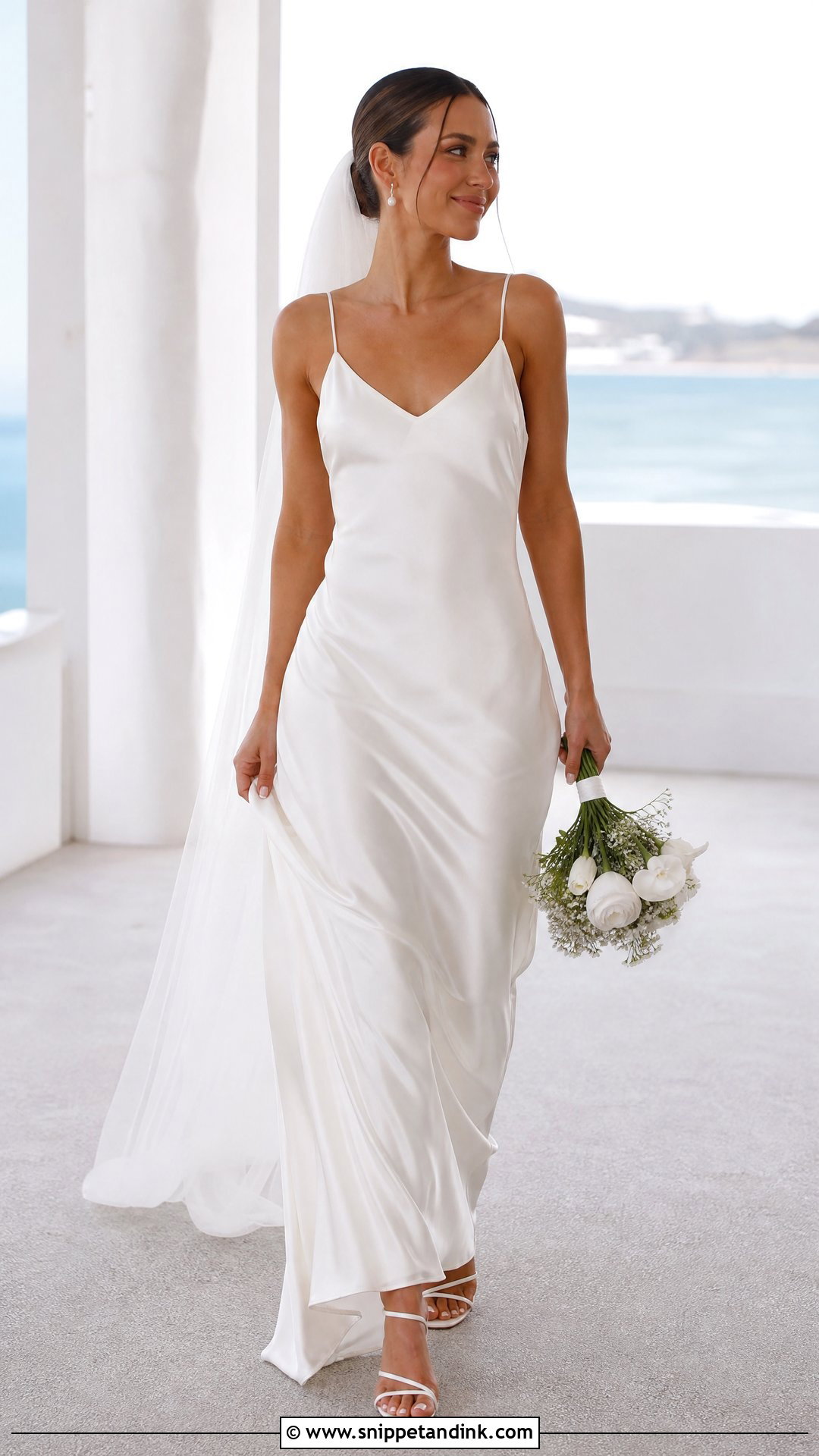 Minimalist Slip Wedding Dress - Snippet and Ink - 25 Romantic Classy Elegant Wedding Dress Ideas