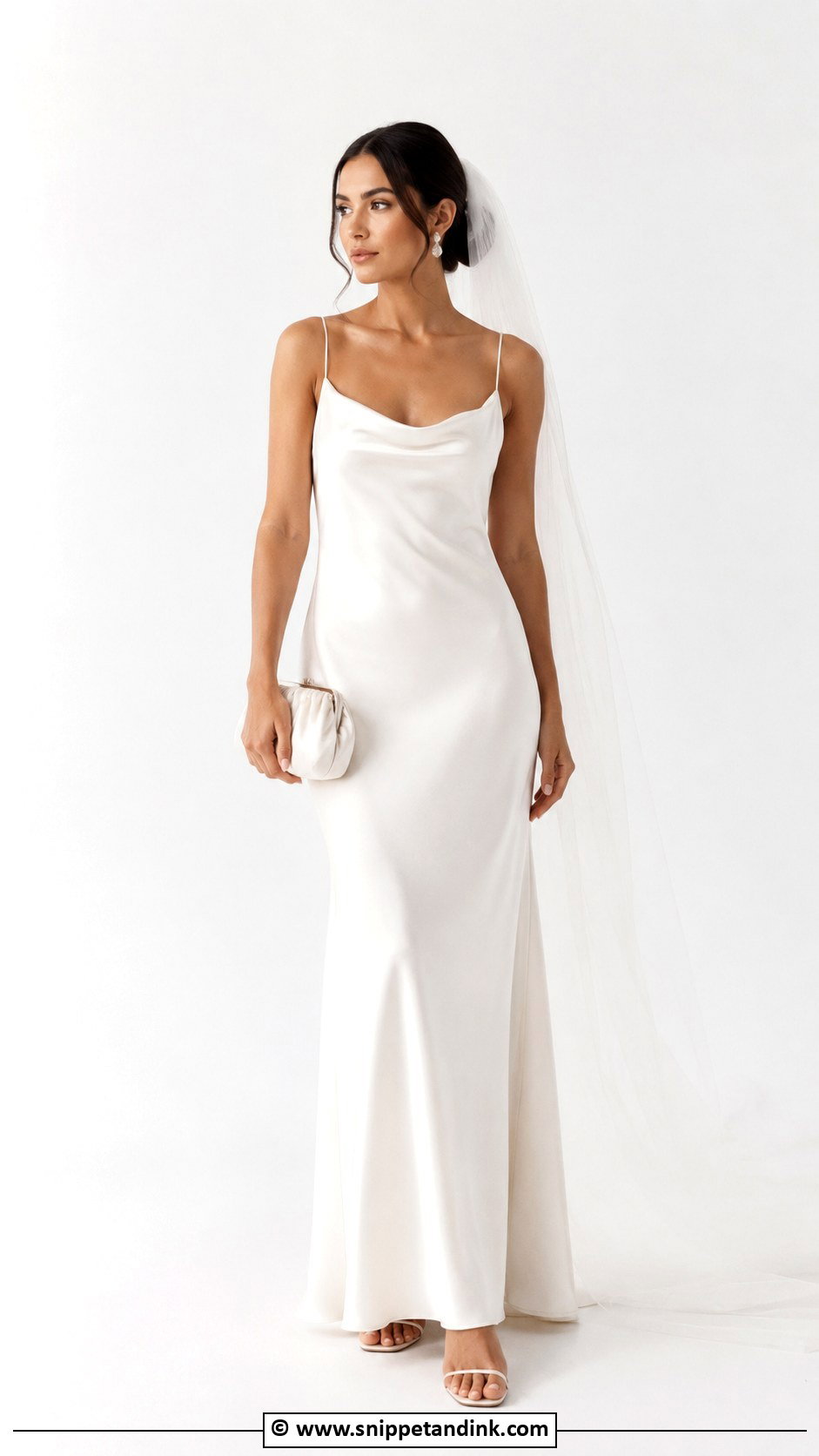 Minimalist Slip Wedding Dress - Snippet and Ink - 30 Alt Wedding Dress Ideas