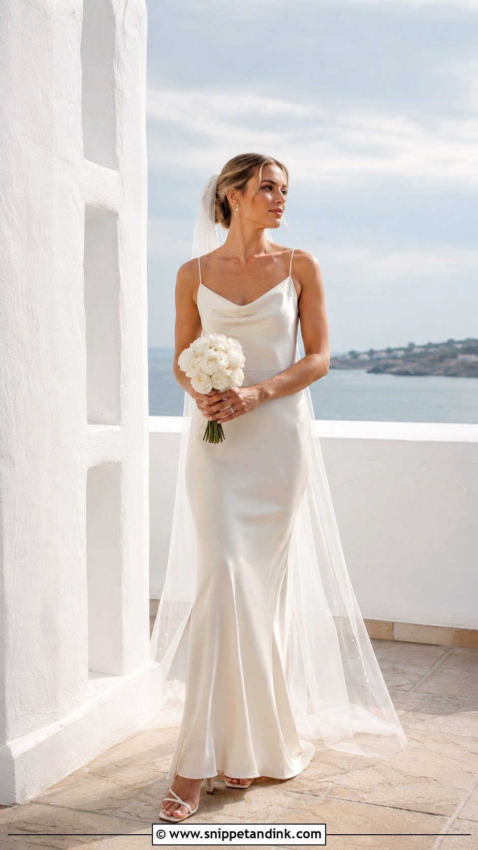 Minimalist Slip Wedding Gown - Snippet and Ink - 25 Unique Wedding Gowns