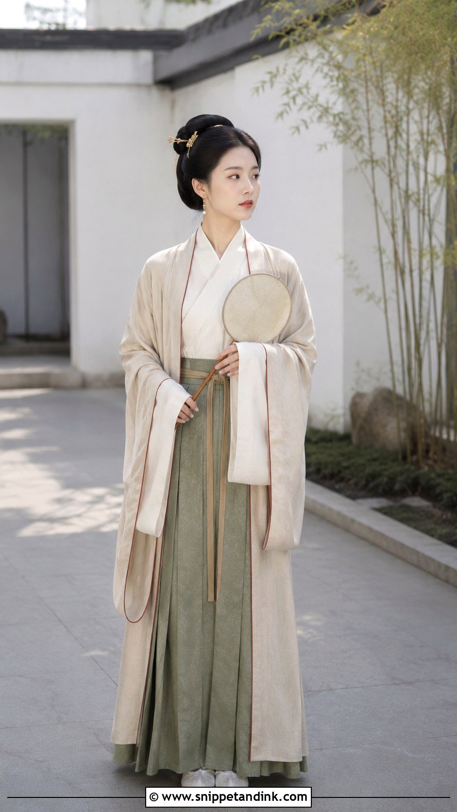 Minimalist Song Dynasty Hanfu Wedding Outfit - Snippet and Ink - 20 Wedding Hanfu Ideas