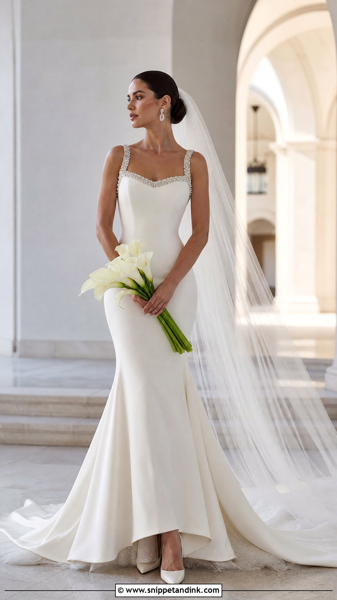 Minimalist Sparkly Mermaid Wedding Dress - Snippet and Ink - 20 Sparkly Wedding Dress Mermaid Ideas