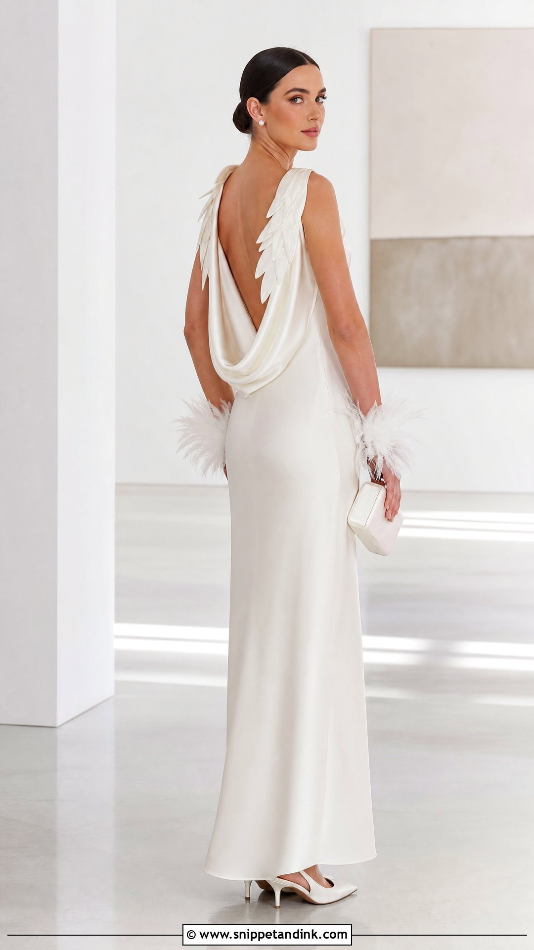 Minimalist Swan Wedding Dress - Snippet and Ink - 25 Swan Wedding Dress Ideas