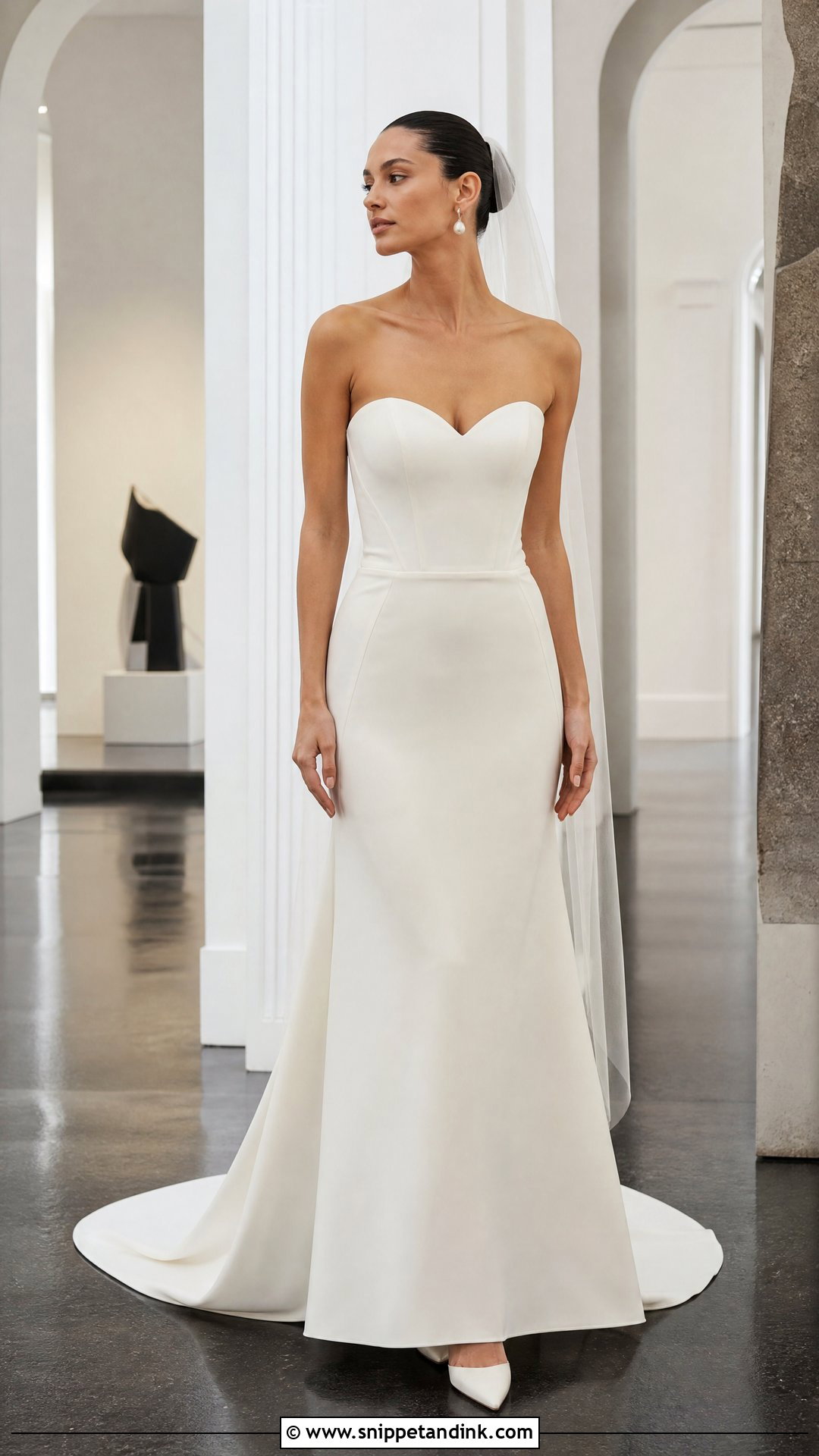 Minimalist Sweetheart Wedding Dress - Snippet and Ink - 20 Sweetheart Neck Wedding Dress Ideas
