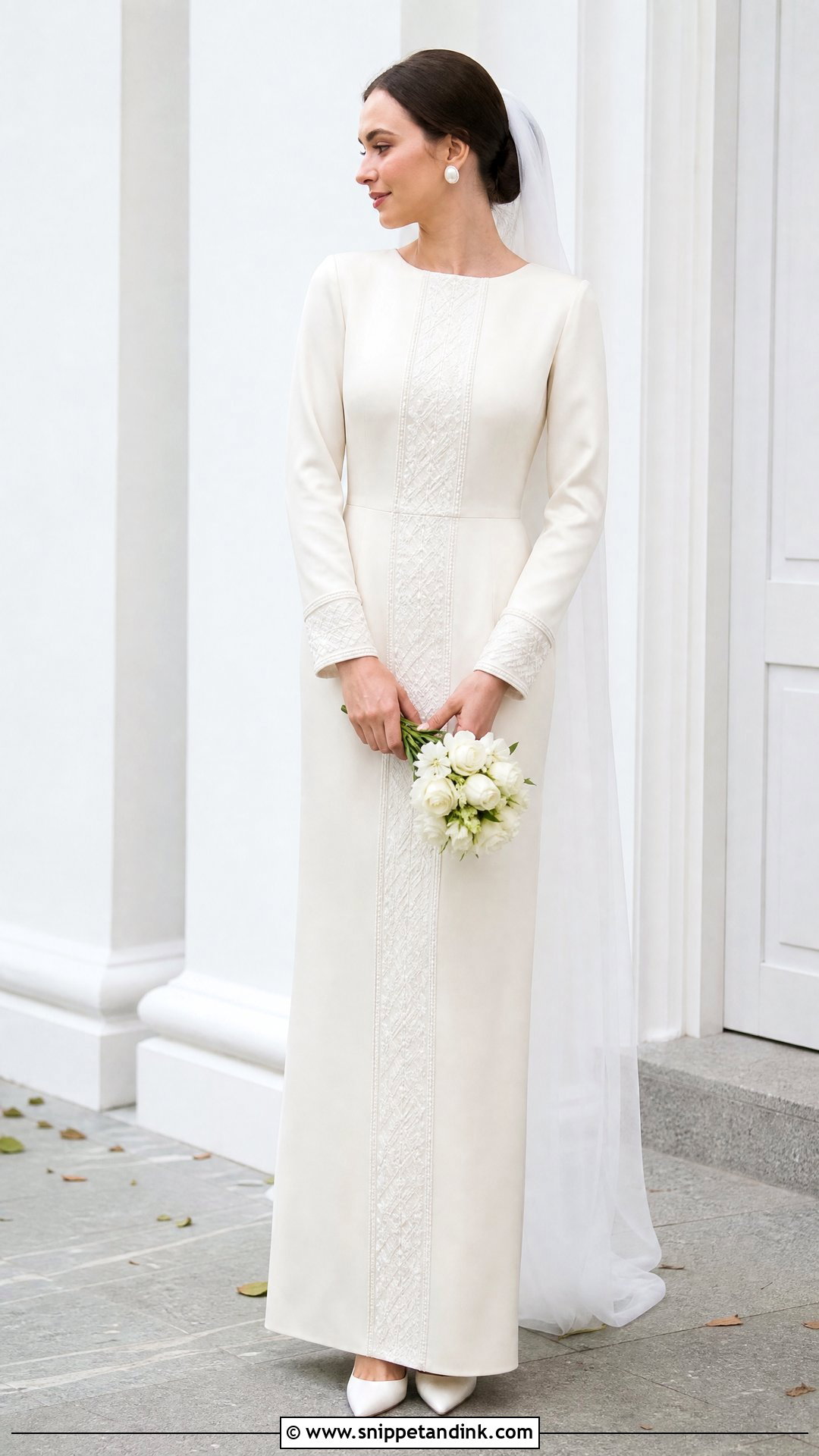 Minimalist Ukrainian Wedding Dress - Snippet and Ink - 20 Ukrainian Wedding Dress Ideas