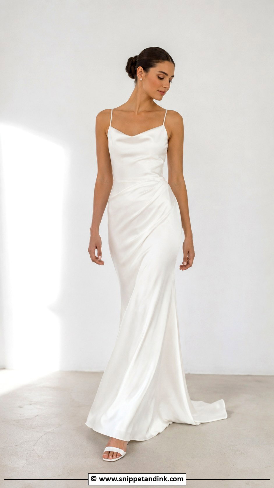 Minimalist Wedding Dress - Snippet and Ink - 30 Flowy Wedding Dress Ideas