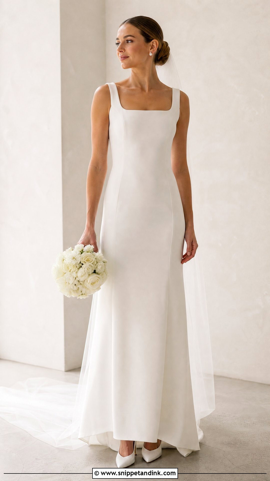 Minimalist Wedding Dress Description - Snippet and Ink - 25 Wedding Dress Description Ideas