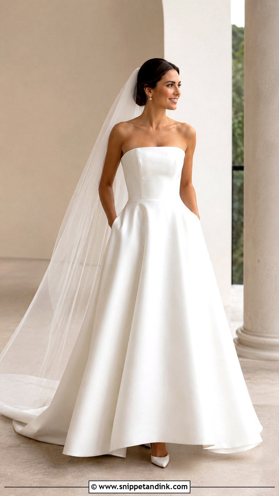 Minimalist Wedding Dress With Pockets - Snippet and Ink - 25 Minimalist Wedding Dress Ideas