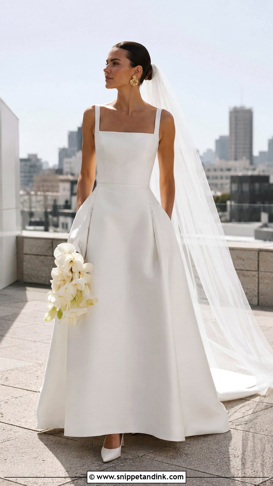 Minimalist Wedding Dress with Pockets - Snippet and Ink - 20 Wedding Dress with Pockets Ideas