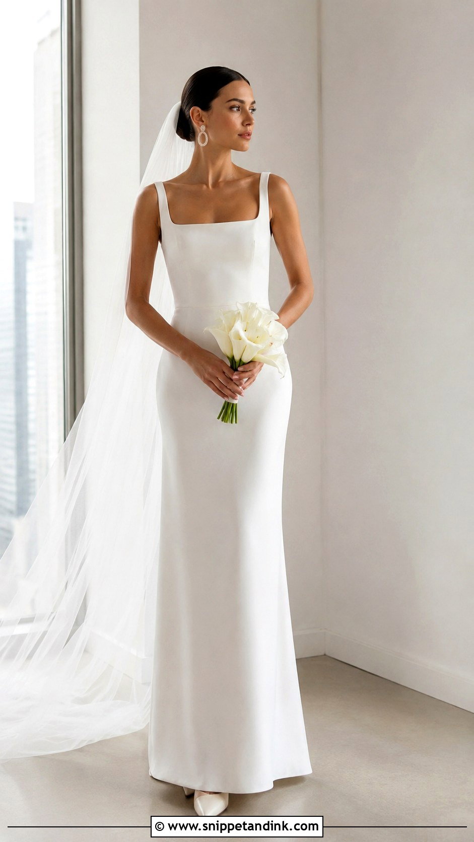 Minimalist Wedding Gown - Snippet and Ink - 25 Wedding Gown Inspiration Ideas