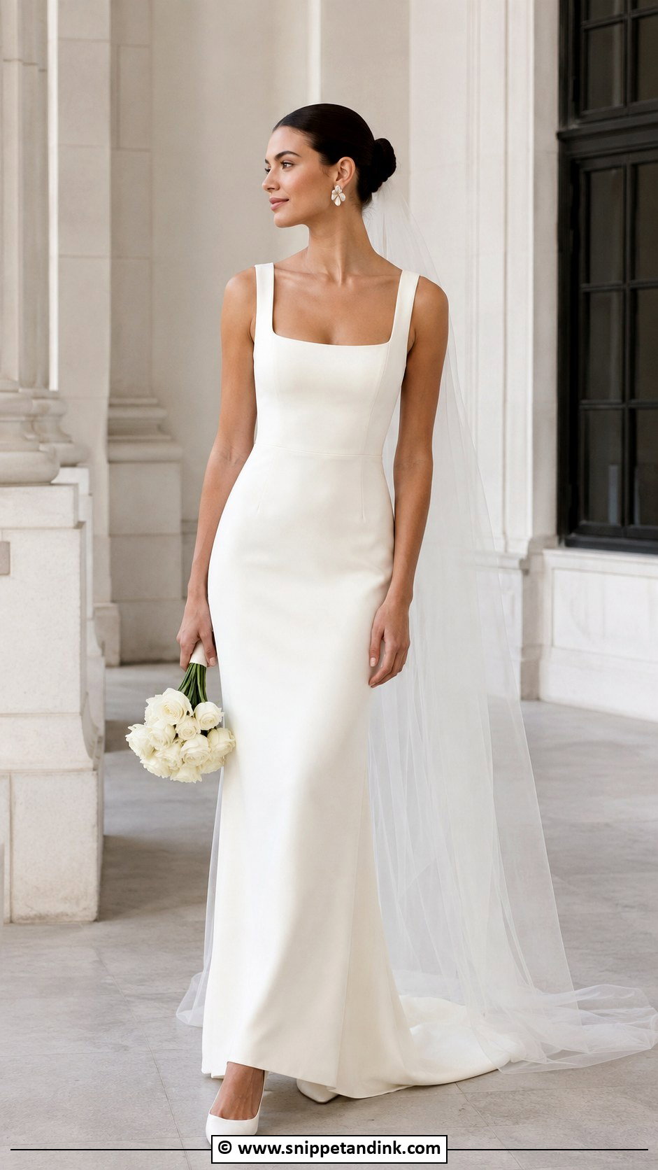 Minimalist Wedding Gown - Snippet and Ink - 35 Wedding Gowns