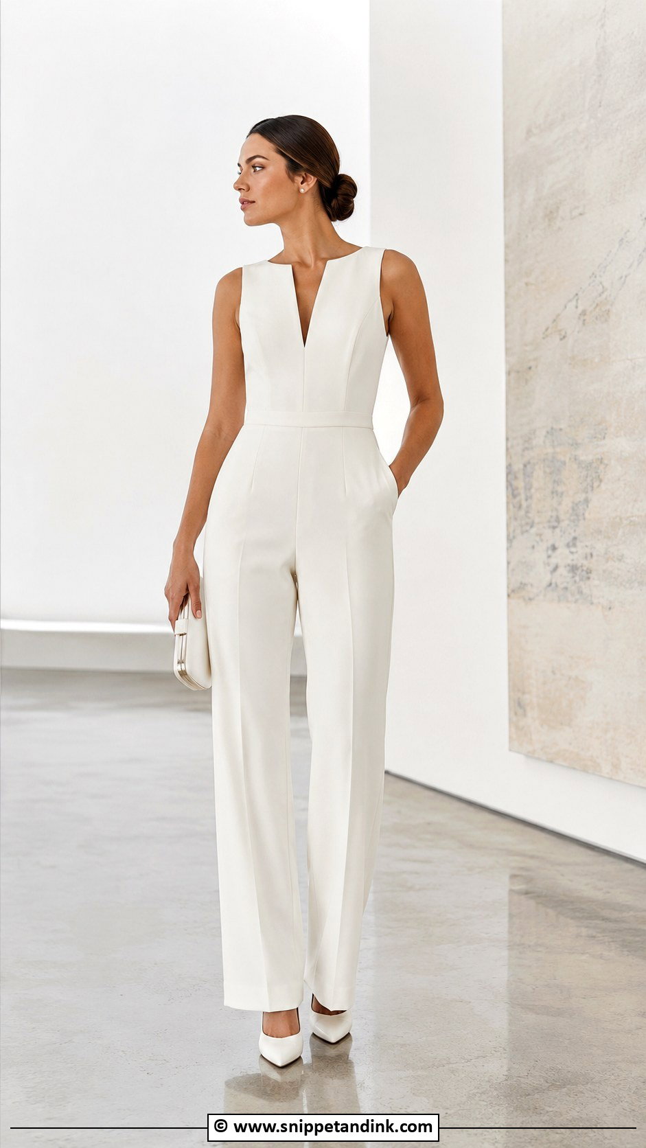Minimalist Wedding Jumpsuit - Snippet and Ink - 25 Wedding Jumpsuit the Bride Ideas