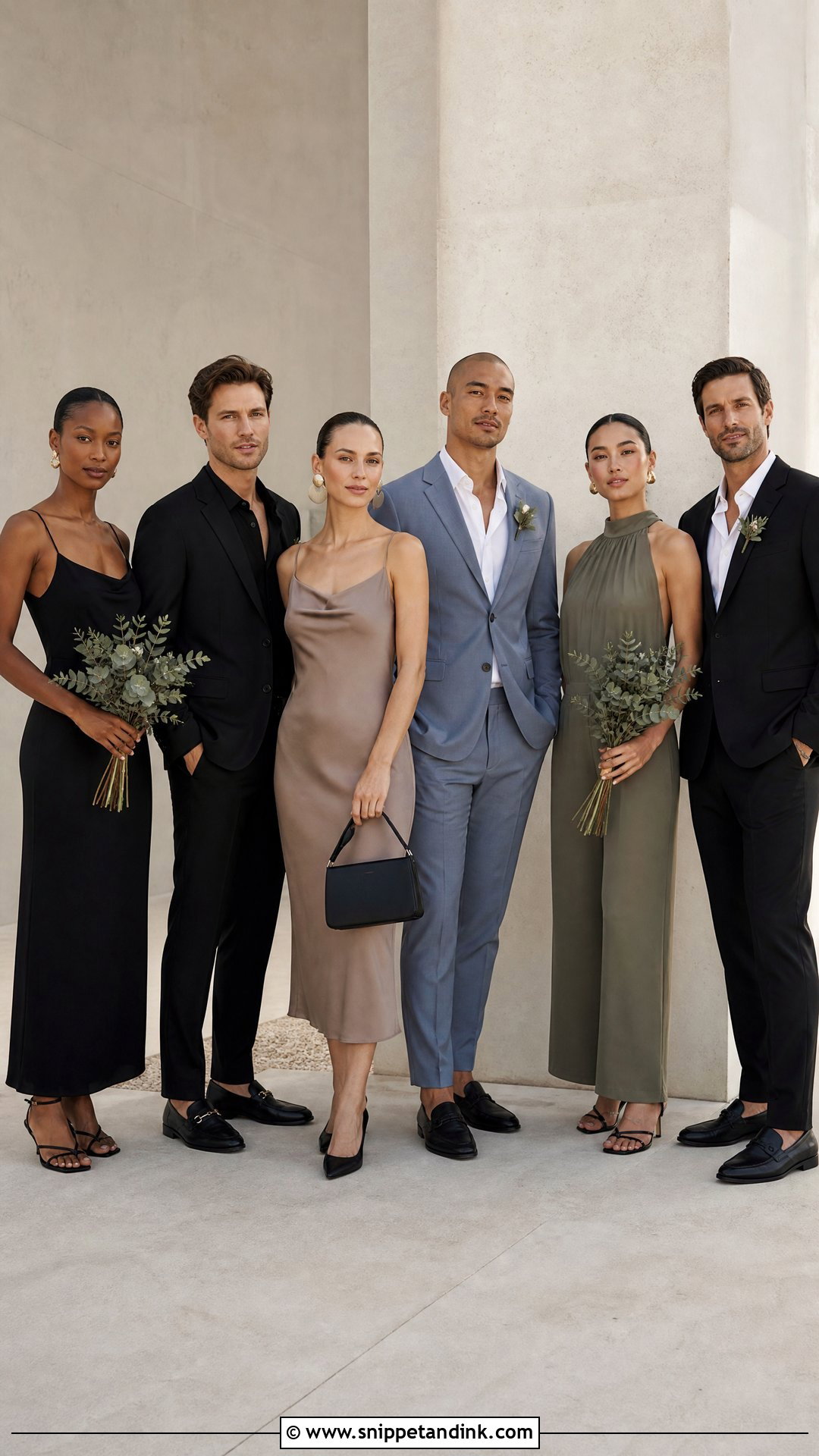 Minimalist Wedding Party Attire - Snippet and Ink - 20 Wedding Party Attire Ideas