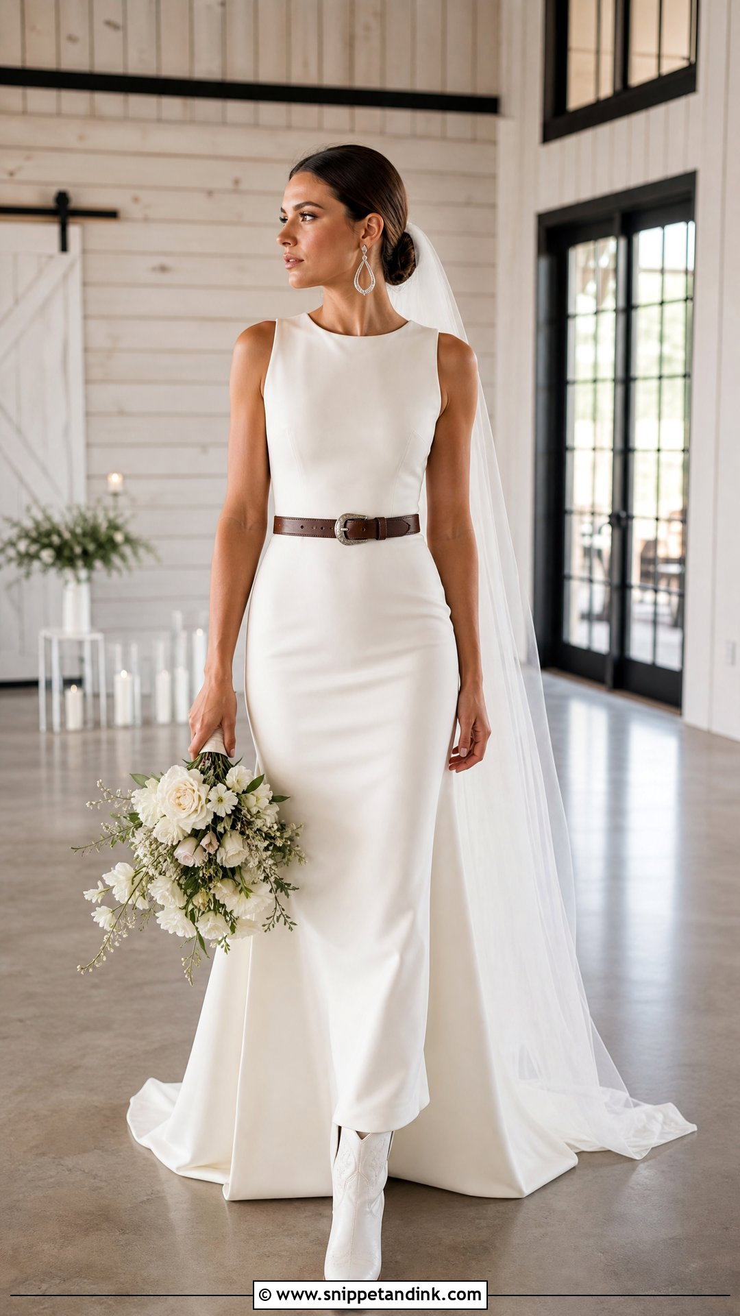 Minimalist Western Wedding Dress - Snippet and Ink - 20 Western Wedding Dress Ideas