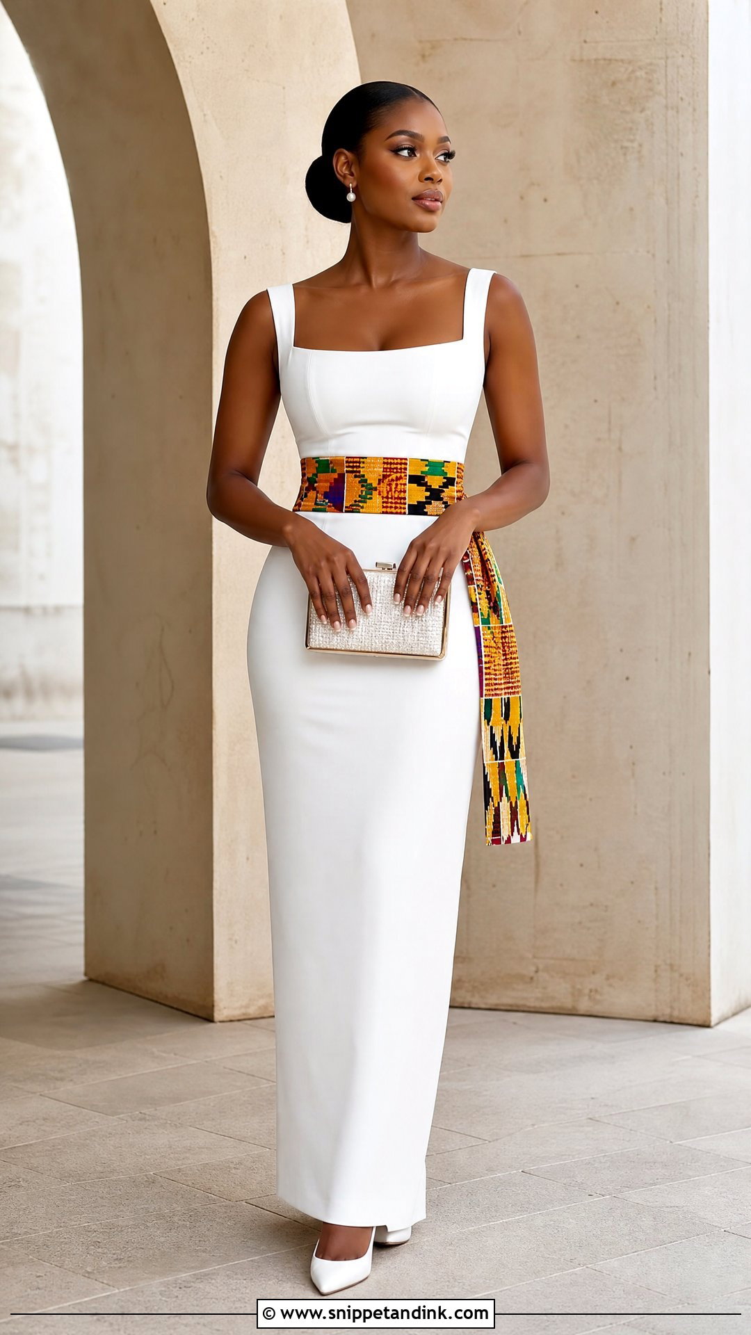 Minimalist White Ghana Wedding Dress - Snippet and Ink - 25 Ghana Wedding Dress Ideas