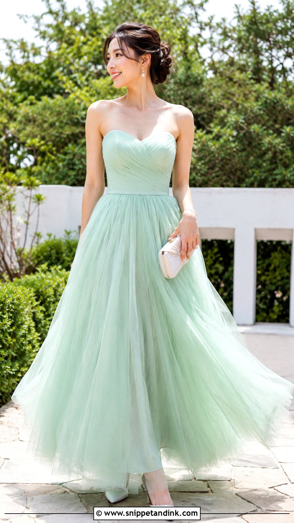 Mint Green Ballgown - Snippet and Ink - 25 Fairytale Ballgown Ideas