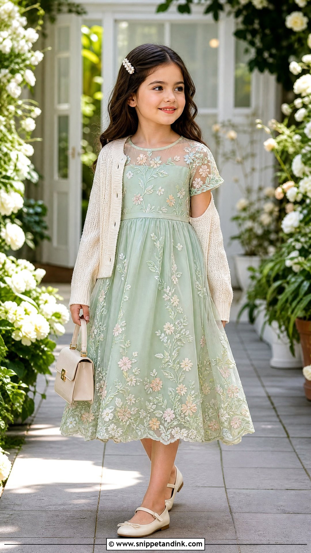 Mint Green Embroidered Wedding Dress - Snippet and Ink - 20 Dress for Girls 10 12 Wedding Ideas