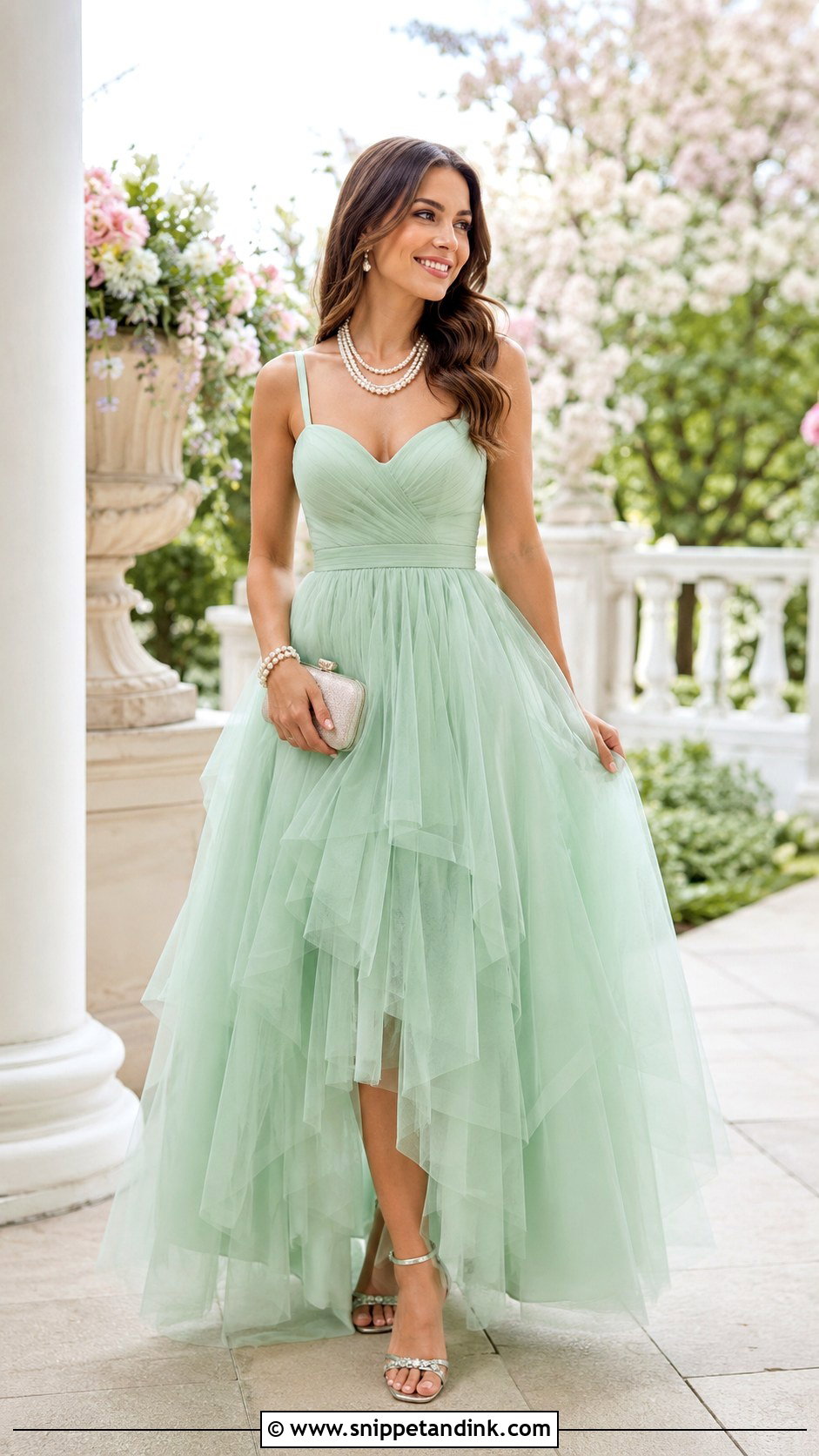 Mint Green Tulle Gown - Snippet and Ink - 25 Fairytale Gowns