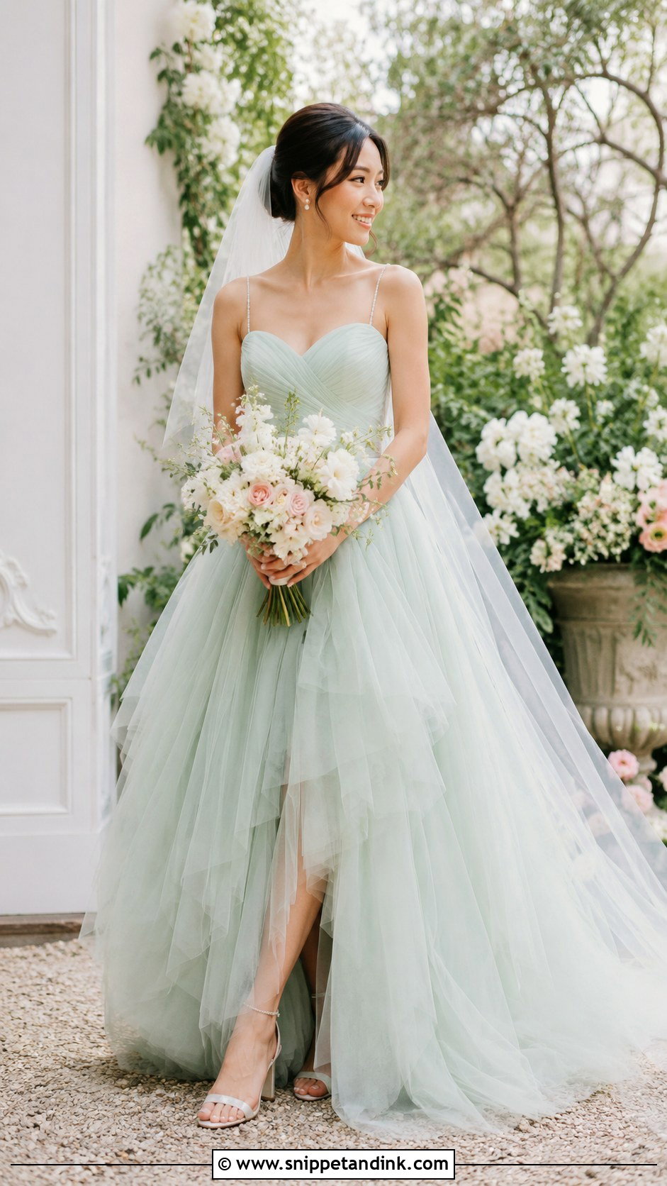 Mint Green Wedding Dress - Snippet and Ink - 25 Green Wedding Dresses