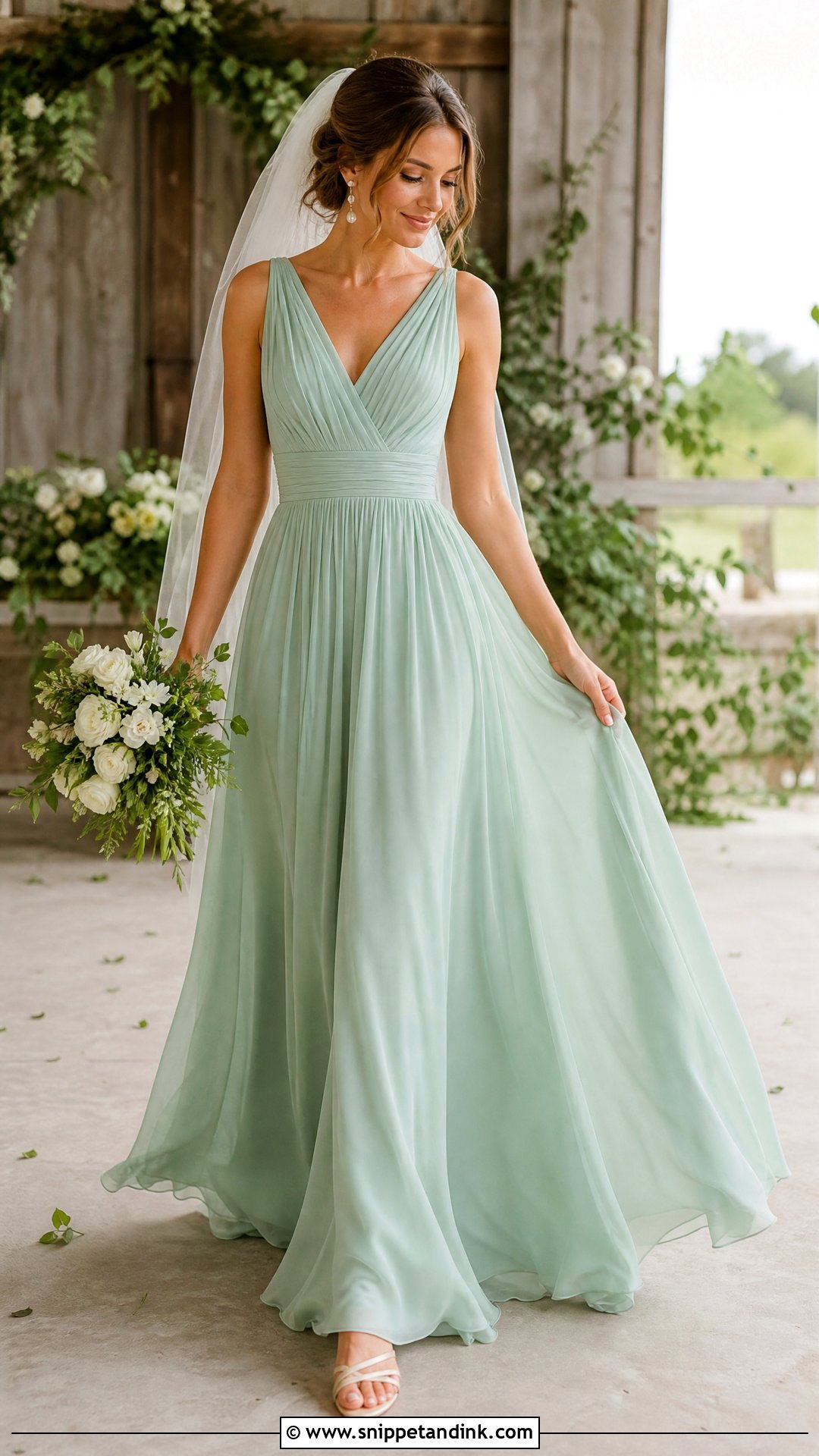 Mint Green Wedding Dress - Snippet and Ink - 25 Pastel Wedding Dress Ideas