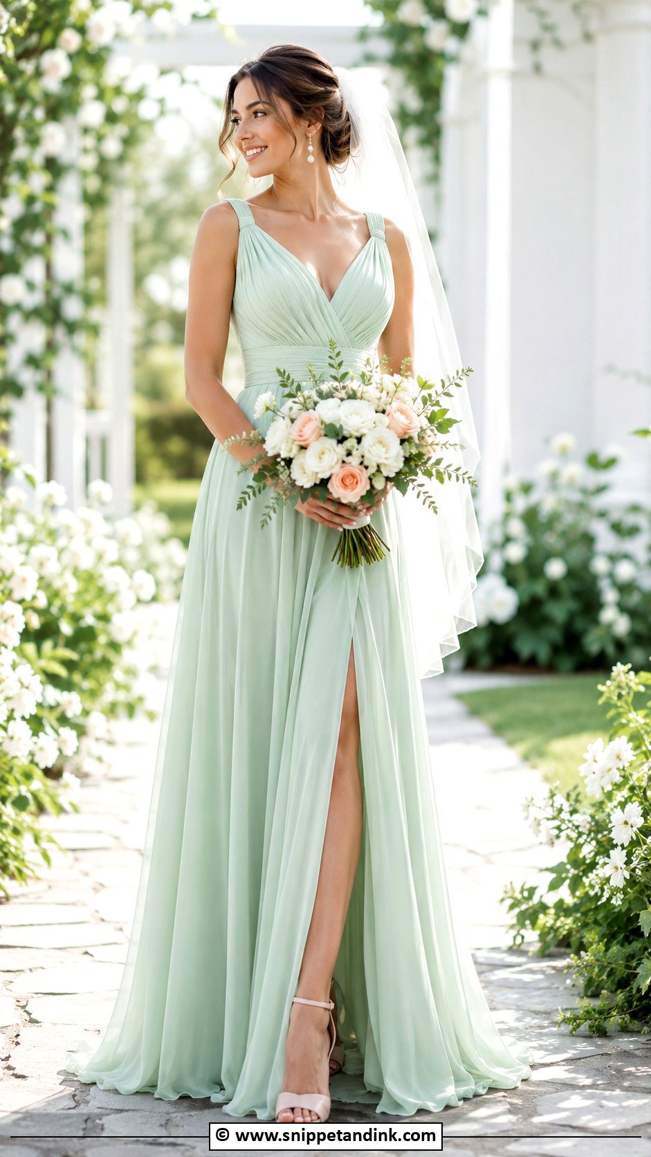 Mint Green Wedding Dress - Snippet and Ink - 25 Color Wedding Dress Ideas