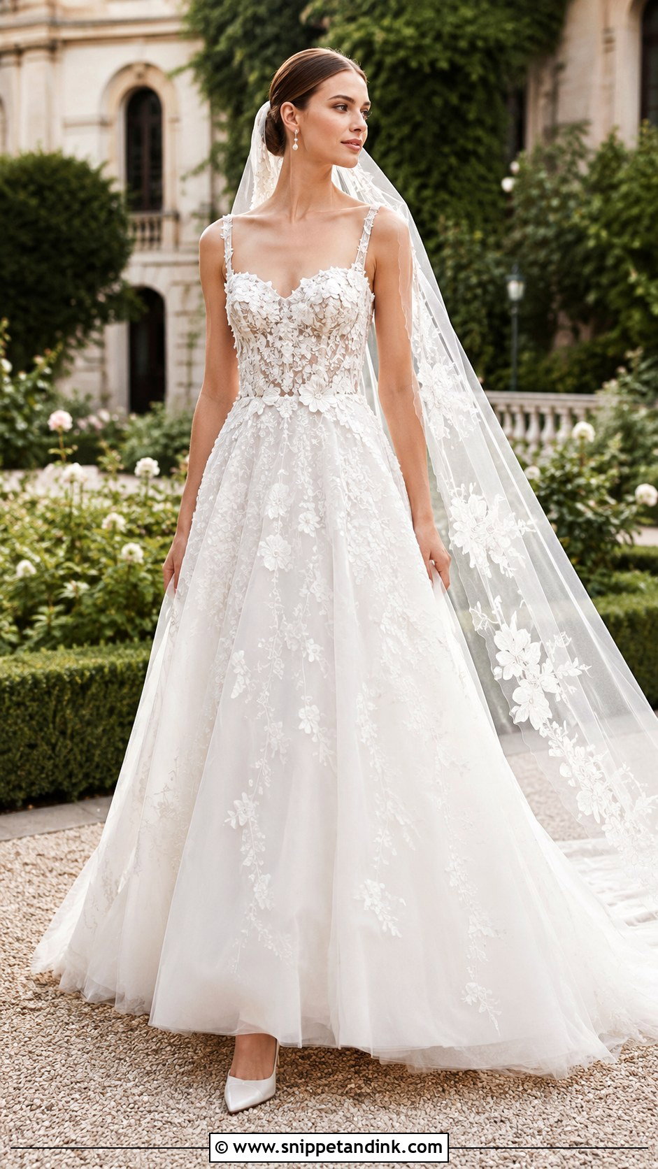Mira Zwillinger Floral A Line Wedding Dress - Snippet and Ink - 20 Mira Zwillinger Wedding Dress Ideas