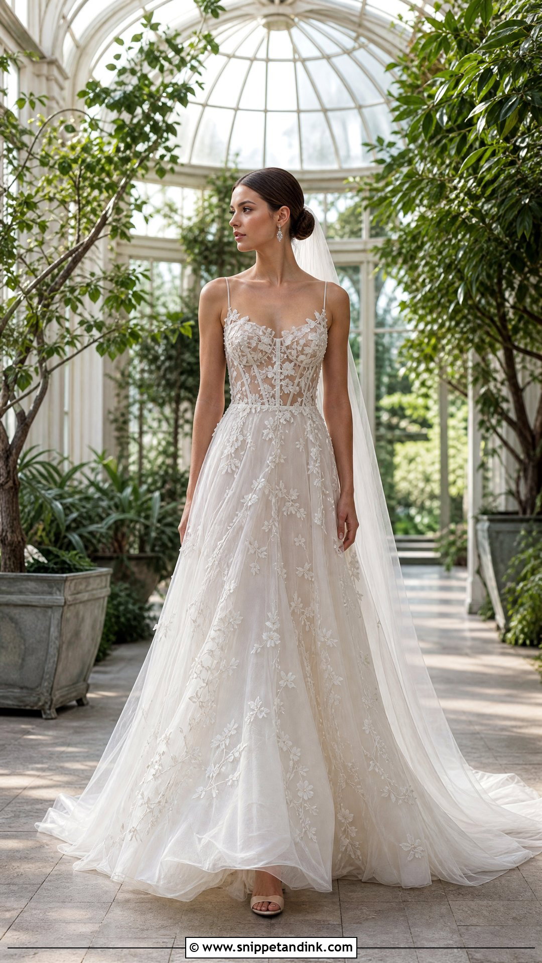 Mira Zwillinger Illusion Bodice Wedding Dress - Snippet and Ink - 20 Mira Zwillinger Wedding Dress Ideas