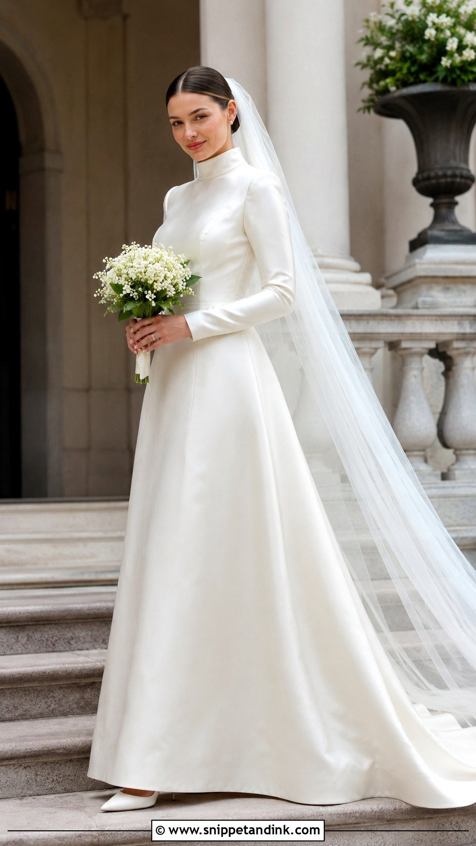 Miranda Kerr High Neck Satin Wedding Dress - Snippet and Ink - 20 Miranda Kerr Wedding Dress Ideas