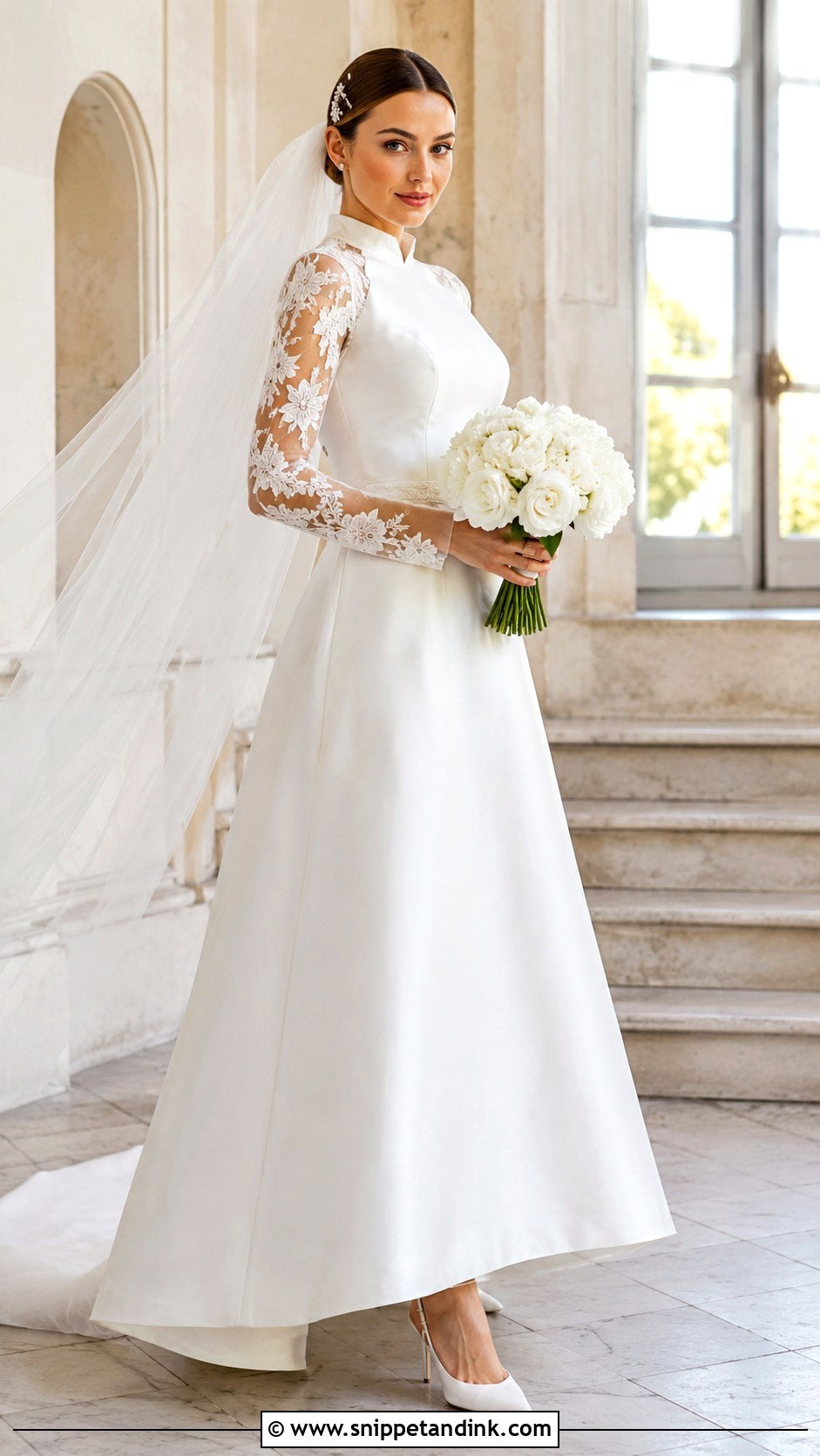 Miranda Kerr Lace Sleeve Wedding Dress - Snippet and Ink - 20 Miranda Kerr Wedding Dress Ideas