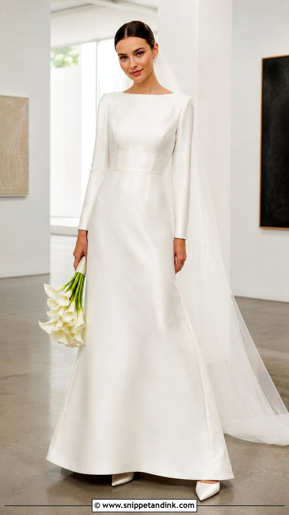 Miranda Kerr Minimalist Satin Wedding Dress - Snippet and Ink - 20 Miranda Kerr Wedding Dress Ideas