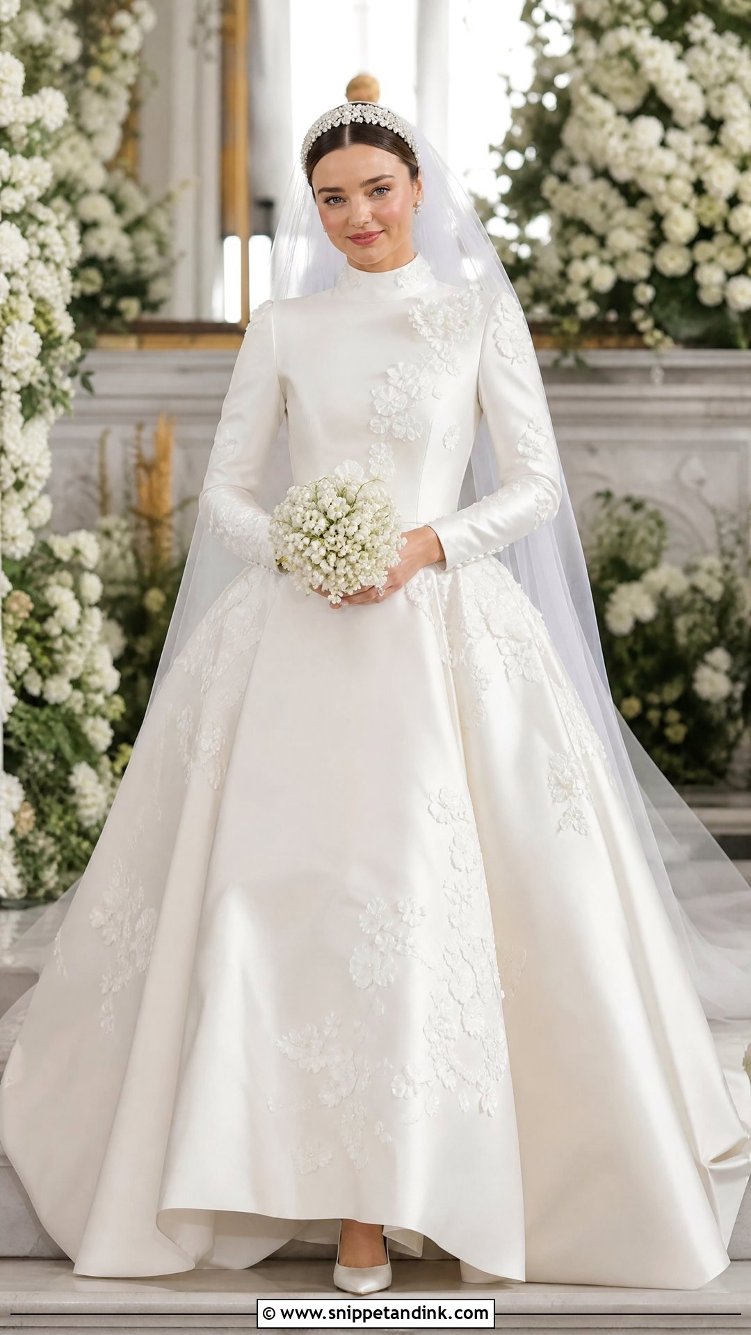 Miranda Kerr Princess Wedding Dress - Snippet and Ink - 20 Celeb Wedding Dress Ideas
