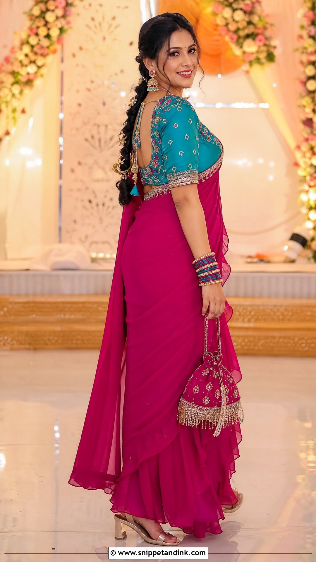 Mirror Bridal Blouse Maggam Work Design - Snippet and Ink - 20 Latest Bridal Blouse Maggam Work Designs