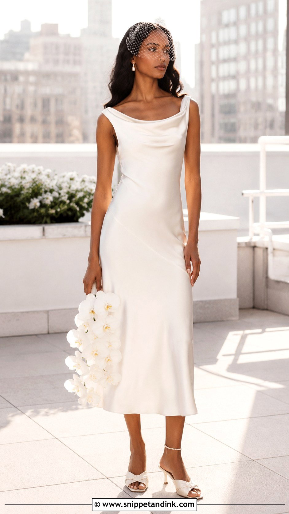 Mirror Palais Double Cowl Dress Wedding Look - Snippet and Ink - 20 Mirror Palais Wedding Dress Ideas