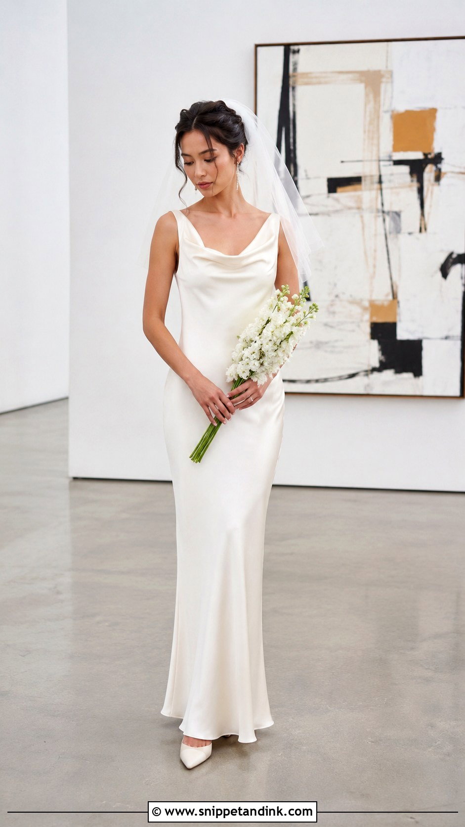 Mirror Palais Mirage Cowl Dress Wedding Look - Snippet and Ink - 20 Mirror Palais Wedding Dress Ideas