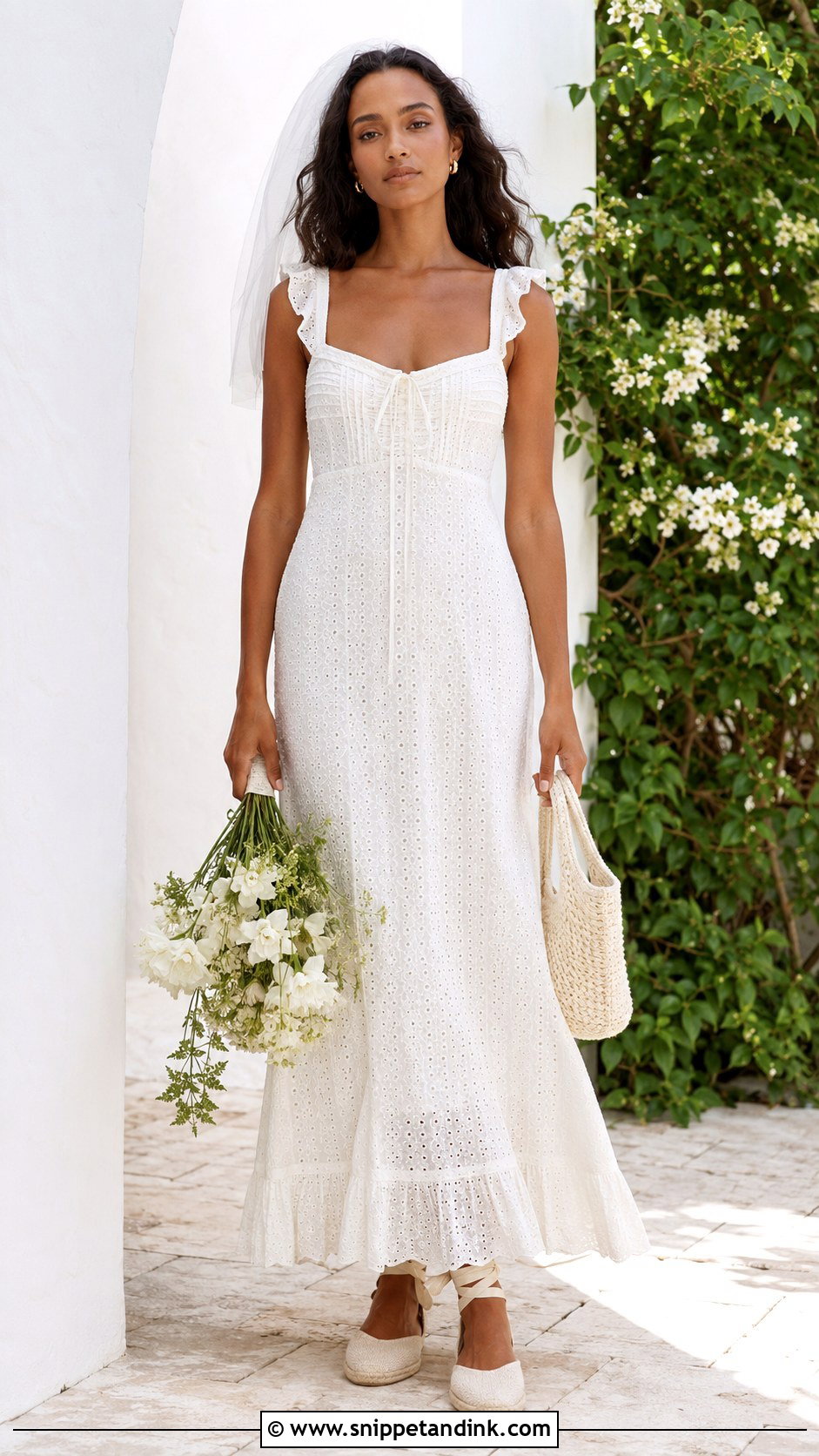 Mirror Palais Pintuck Eyelet Dress Wedding Look - Snippet and Ink - 20 Mirror Palais Wedding Dress Ideas