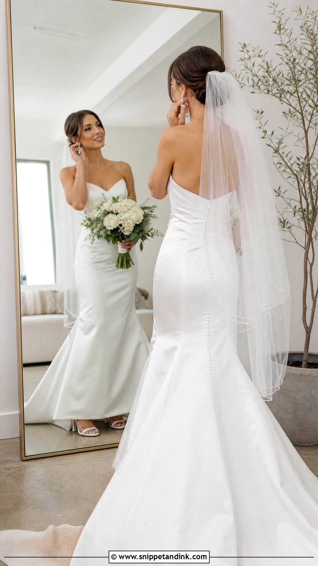 Mirror Wedding Dress Pose - Snippet and Ink - 20 Wedding Dress Poses Ideas