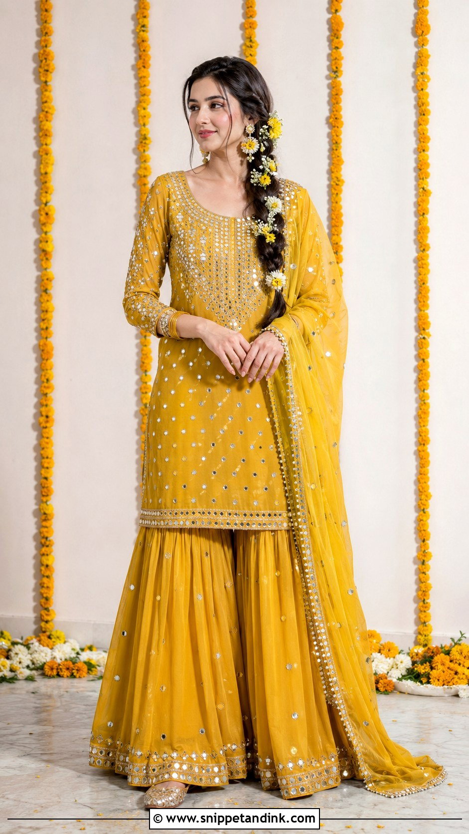 Mirror Work Bridal Mayon Dress - Snippet and Ink - 20 Bridal Mayon Dress Ideas