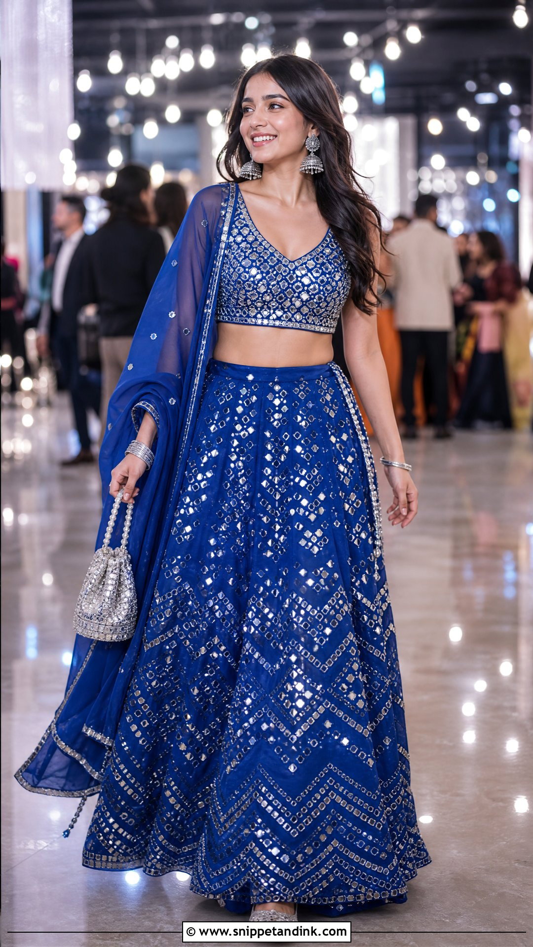 Mirror Work Lehenga Indian Wedding Outfit - Snippet and Ink - 20 Stylish Indian Wedding Outfits Ideas